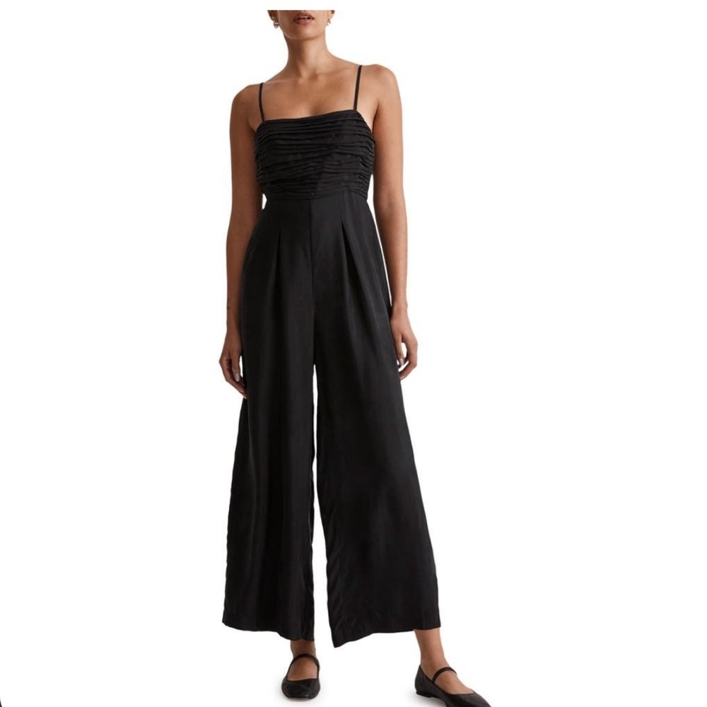 Madwell Black Ruched Jumpsuit Size 12